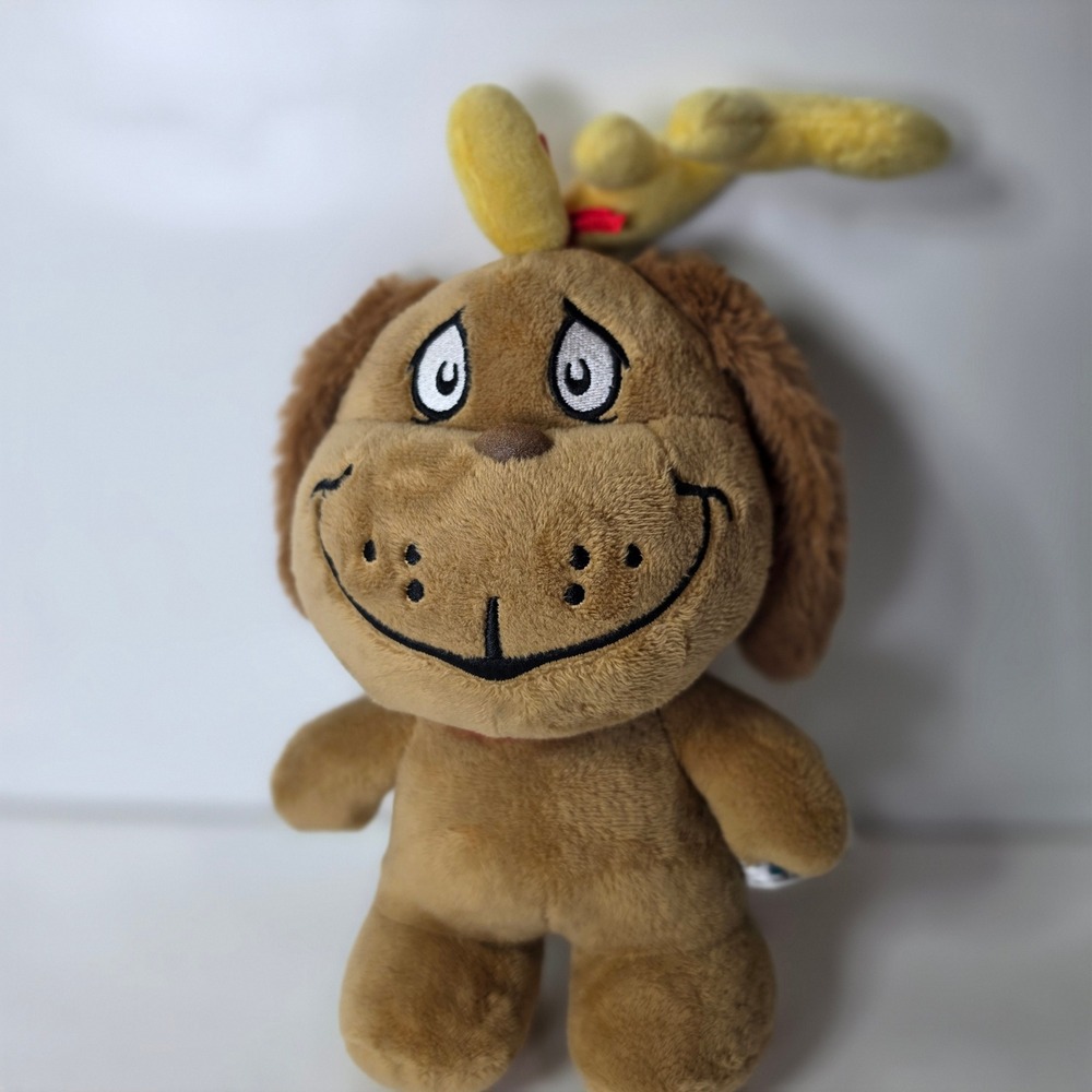 Aurora Dr Seuss Max Plush Dog 8 inch Grinch Stuffed Animal Aug 2022 Brown